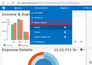 import and export data