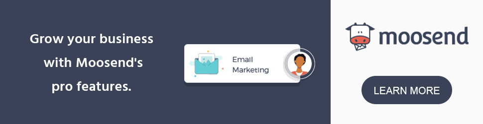 email marketing software by moosend