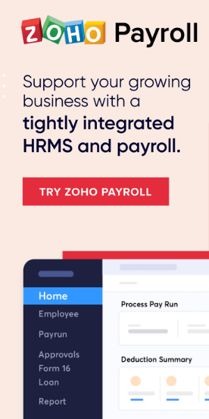 Zohobooks Payroll